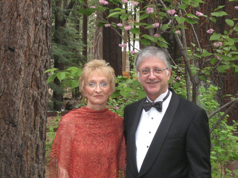 Ronnie Bayduza and Greg Losito pose outside before an evening event