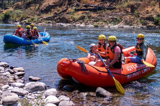 GDB Campers river rafting.