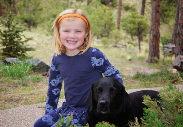 Claire with her K9 Buddy, Bluebell.